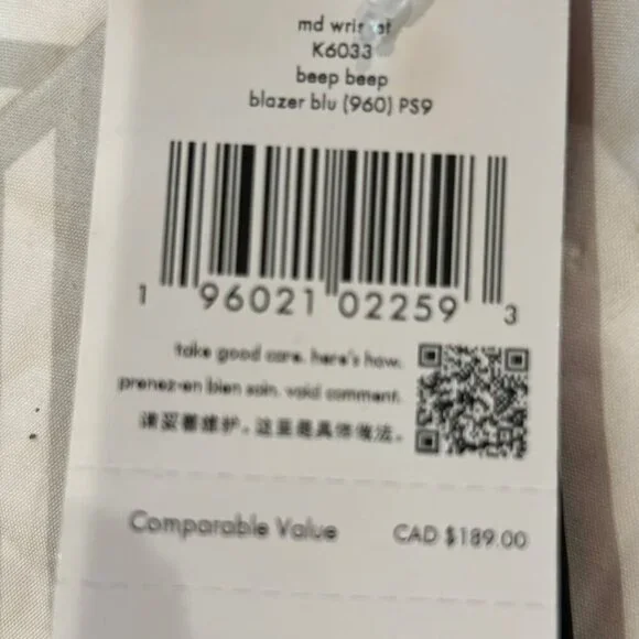 NWT - Kate Spade Beep Beep Medium Wristlet Blazer Blue VW Bu - Picture 6 of 7